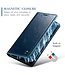 CaseMe Blauw Pasjeshouder Golvend Bookcase Hoesje voor de Samsung Galaxy A34
