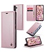 CaseMe Roze Pasjeshouder Golvend Bookcase Hoesje voor de Samsung Galaxy A34