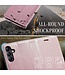 Roze Pasjeshouder Golvend Bookcase Hoesje voor de Samsung Galaxy A34