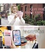 CaseMe Roze Pasjeshouder Golvend Bookcase Hoesje voor de Samsung Galaxy A34
