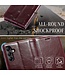 CaseMe Rood Pasjeshouder Golvend Bookcase Hoesje voor de Samsung Galaxy A34