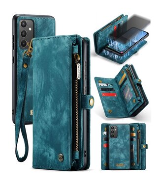 Blauw Portemonnee 2-in-1 Hoesje met Polsbandje Samsung Galaxy A34