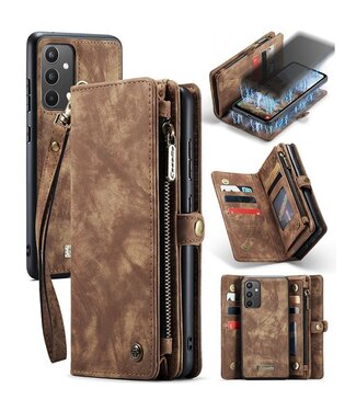 Bruin Portemonnee 2-in-1 Hoesje met Polsbandje Samsung Galaxy A34