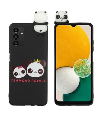 YX Zwart Panda TPU Hoesje Samsung Galaxy A34