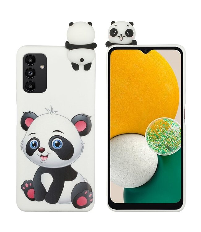 YX Wit Panda TPU Hoesje voor de Samsung Galaxy A34