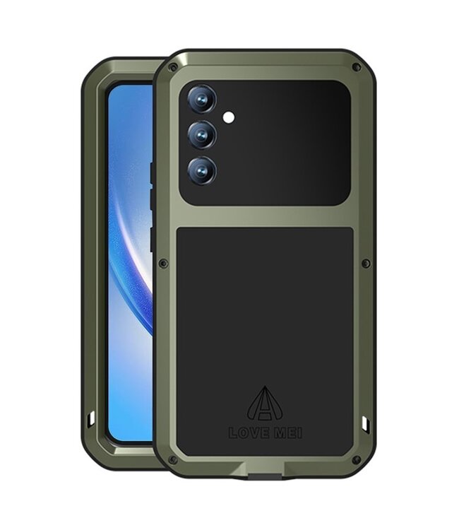 LOVE MEI Groen Leger Fullbody Hoesje voor de Samsung Galaxy A34