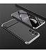 GKK Zwart / Zilver Houder Hardcase Hoesje voor de Samsung Galaxy A34