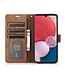 SoFetch Bruin Bloem Vlinder Bookcase Hoesje met Polsbandje voor de Samsung Galaxy A34