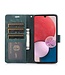 SoFetch Donkergroen Bloem Vlinder Bookcase Hoesje met Polsbandje voor de Samsung Galaxy A34