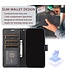 SoFetch Zwart Bloem Vlinder Bookcase Hoesje met Polsbandje voor de Samsung Galaxy A34