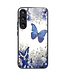 SoFetch  Blauwe Vlinders Hybride Hoesje voor de Samsung Galaxy A34