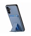SoFetch Blauw Pasjeshouder Carbon Hybride Hoesje voor de Samsung Galaxy A34