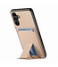 SoFetch Beige Pasjeshouder Carbon Hybride Hoesje voor de Samsung Galaxy A34