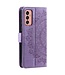 SoFetch Paars Mandala Bookcase Hoesje voor de Samsung Galaxy A14