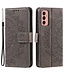 SoFetch Grijs Mandala Bookcase Hoesje voor de Samsung Galaxy A14