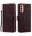 SoFetch Bruin Mandala Bookcase Hoesje voor de Samsung Galaxy A14