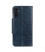 SoFetch Blauw Magnetisch Drukknoop Bookcase Hoesje voor de Samsung Galaxy A14