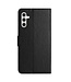 SoFetch Zwart Litchee Bookcase Hoesje voor de Samsung Galaxy A14