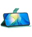 SoFetch Cyan Bloem Vlinder Bookcase Hoesje voor de Samsung Galaxy A14