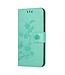 SoFetch Cyan Bloem Vlinder Bookcase Hoesje voor de Samsung Galaxy A14