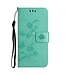 SoFetch Cyan Bloem Vlinder Bookcase Hoesje voor de Samsung Galaxy A14