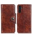 SoFetch Bruin Magnetisch Drukknoop Bookcase Hoesje voor de Samsung Galaxy A14