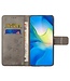 SoFetch Grijs Bloem Vlinder Bookcase Hoesje voor de Samsung Galaxy A14