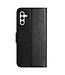 SoFetch Zwart Bloem Vlinder Bookcase Hoesje voor de Samsung Galaxy A14