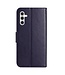 SoFetch Donkerpaars Bloem Vlinder Bookcase Hoesje voor de Samsung Galaxy A14