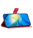 SoFetch Rood Bloem Vlinder Bookcase Hoesje voor de Samsung Galaxy A14