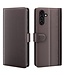 SoFetch Bruin Splitleder Bookcase Hoesje voor de Samsung Galaxy A14