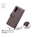 SoFetch Bruin Splitleder Bookcase Hoesje voor de Samsung Galaxy A14