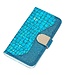 SoFetch Blauw Krokodillen Bookcase Hoesje voor de Samsung Galaxy A14