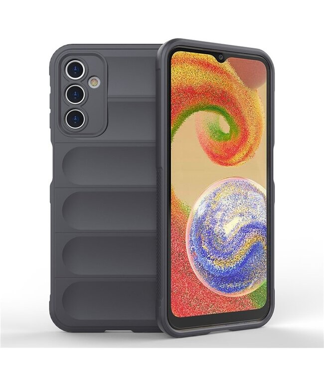 SoFetch Dark Grijs Valbestendig TPU Hoesje voor de Samsung Galaxy A14