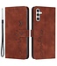 SoFetch Bruin Smile Bookcase Hoesje voor de Samsung Galaxy A14