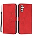 SoFetch Rood Smile Bookcase Hoesje voor de Samsung Galaxy A14
