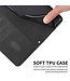 SoFetch Zwart Smile Bookcase Hoesje met Polsbandje voor de Samsung Galaxy A14