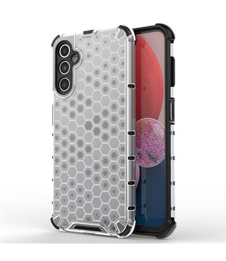 SoFetch Grijs Honingraat Hybride Hoesje Samsung Galaxy A14