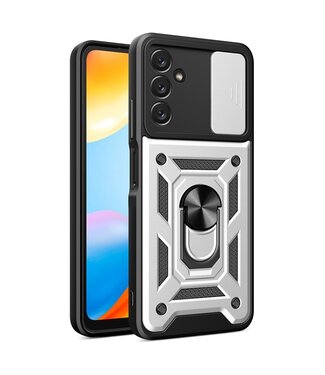 SoFetch Zilver Ring Houder Hybride Hoesje Samsung Galaxy A14