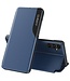 SoFetch Saffierblauw Spiegel Modern Bookcase Hoesje voor de Samsung Galaxy A14