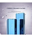 SoFetch Blauw Spiegel Stijlvol Bookcase Hoesje voor de Samsung Galaxy A14