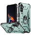 SoFetch Donkergroen Ring Houder Leger Hardcase Hoesje voor de Samsung Galaxy A14