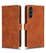 SoFetch Bruin Zacht Bookcase Hoesje voor de Samsung Galaxy A14