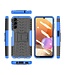 SoFetch Blauw Valbestendig Bandstructuur Hybride Hoesje voor de Samsung Galaxy A14