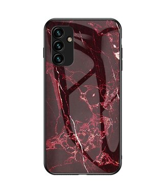 SoFetch Rood Marmer Hybride Hoesje Samsung Galaxy A14