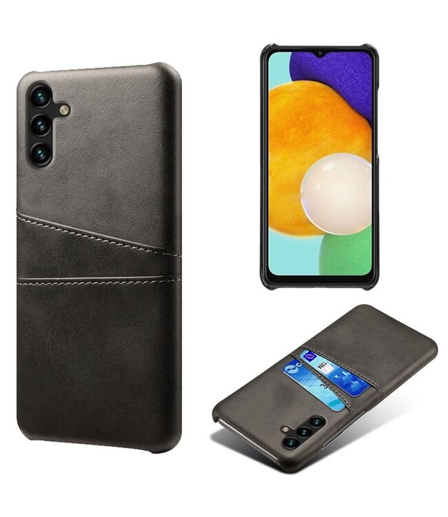 SoFetch Zwart Pasjeshouder Zakelijk Hardcase Hoesje voor de Samsung Galaxy A14