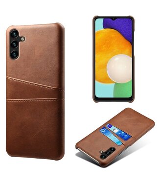 SoFetch Bruin Pasjeshouder Zakelijk Hardcase Hoesje Samsung Galaxy A14