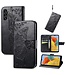 SoFetch Zwart Vlinder Bookcase Hoesje voor de Samsung Galaxy A14