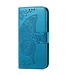 SoFetch Blauw Vlinder Bookcase Hoesje voor de Samsung Galaxy A14