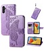 SoFetch Lichtpaars Vlinder Bookcase Hoesje voor de Samsung Galaxy A14